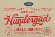 Hundergad Script Font, a Script Font by Letterhend Studio