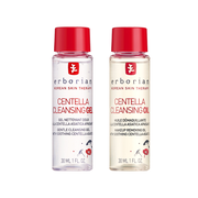 Korean Double Cleansing Travel Set — oil & gel cleanser