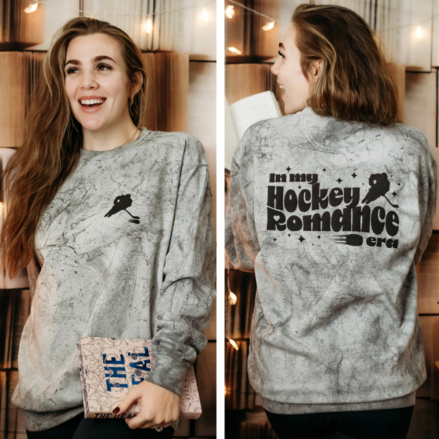 Hockey Romance Era Puff Ink Pullover Sweatshirt