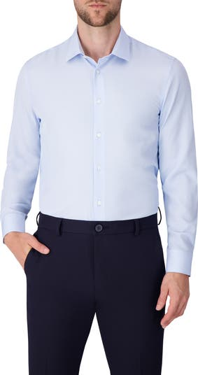 Geometric Print Slim Fit Stretch Dress Shirt