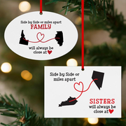 Miles Apart, Close at Heart Ornaments