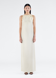 selima dress in satin back crepe