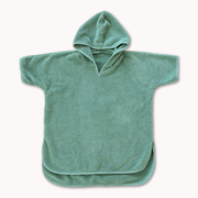 Organic Cotton Hooded Poncho Cover-Up