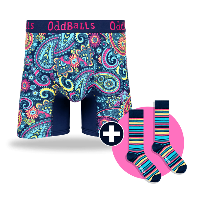 Men's Patterned Bamboo Boxer Shorts Subscription - Monthly (Free Socks!)