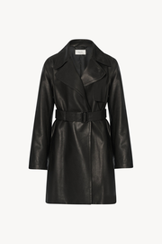Siempra Coat in Leather