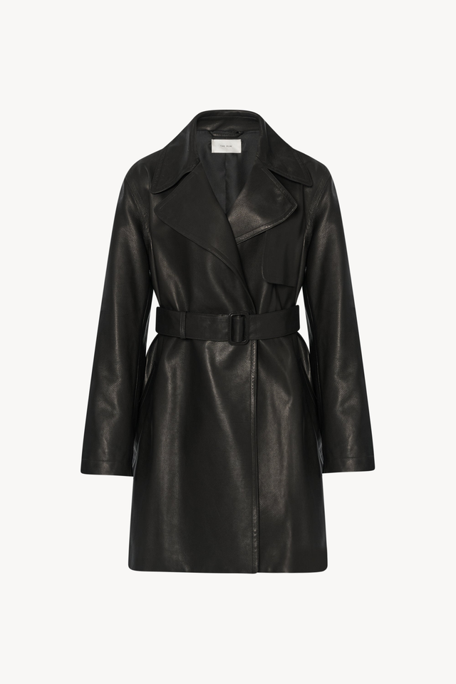 Siempra Coat in Leather