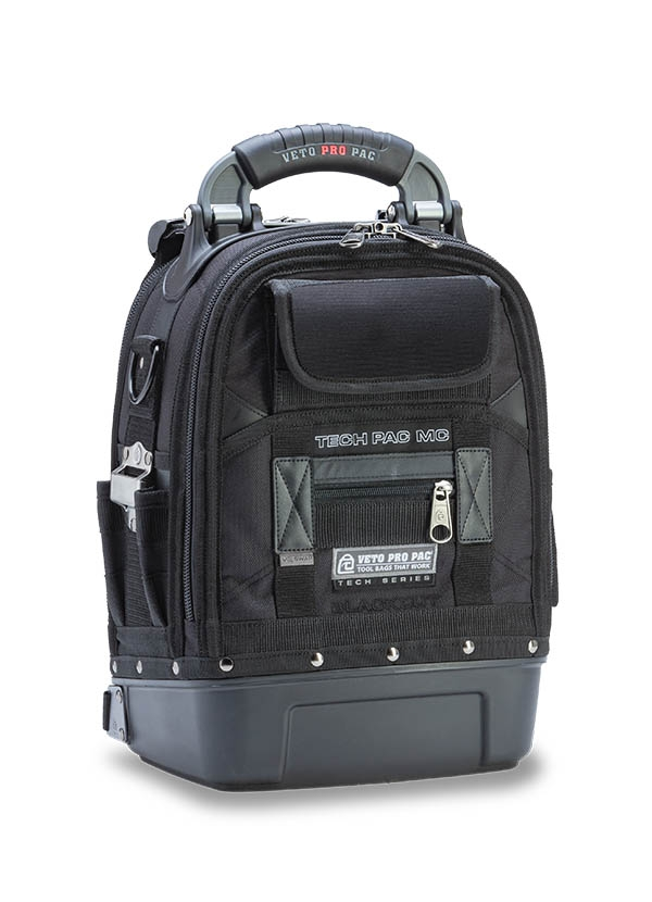 Veto Pro Pac Tech Pac MC Blackout Build-out Compact Customizeable Service Tech Tool Backpack