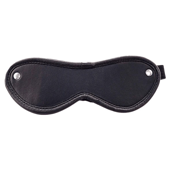 Leather Blindfold Black