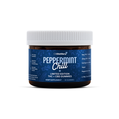 Peppermint Chill 5mg THC + 25mg CBD Gummies