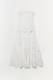 Audrey Embroidered Midi Dress