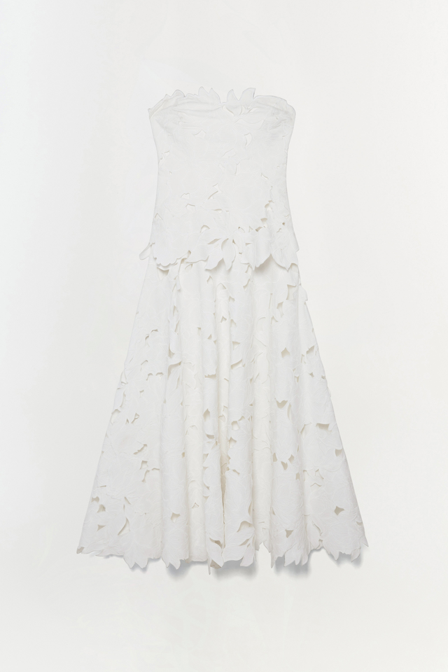 Audrey Embroidered Midi Dress