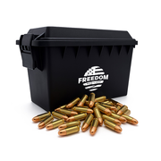 Bulk Freedom Munitions 9mm Luger Ammo- 124 Gr Round Nose (RN), 500 rounds, Remanufactured