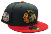Chicago Blackhawks New Era 2 Tone Black/Red 2025 Winter Classic 59FIFTY Fitted Hat