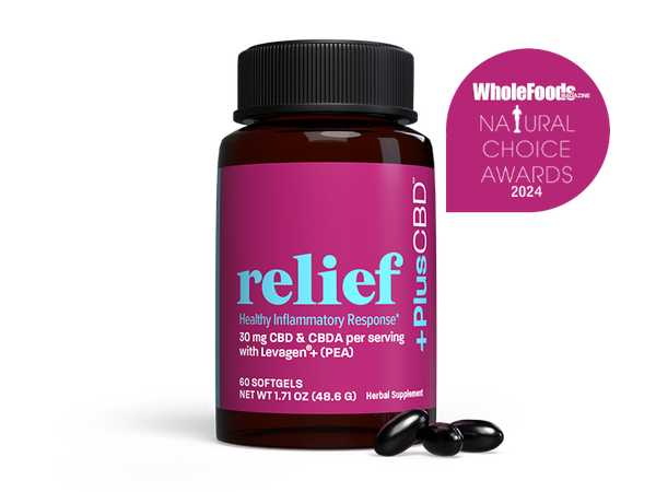 CBD Relief Softgel Capsules 30mg CBD/CBDA