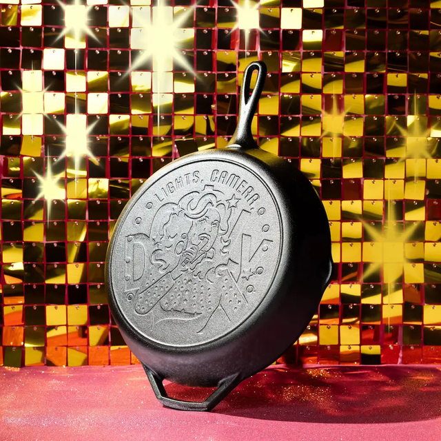 12 Inch Dolly Parton Skillet, Lights, Camera, Dolly