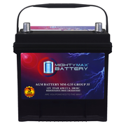 MM-G35 Start and Stop Car BCI Group Size 35 12V 55Ah, 100RC, 650 CCA Rechargeable AGM Car battery