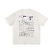 BMW E30 M3 Vintage Washed Frayed T-Shirt