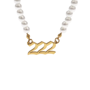 Pearl Angel Numbers Necklace