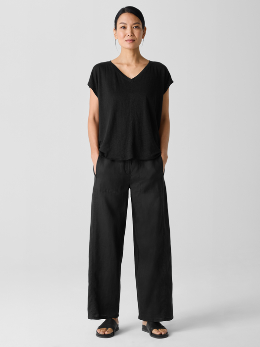 Organic Linen Wide-Leg Trouser Pant
