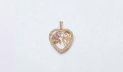 Diamond Eros Heart Gold Locket 18k