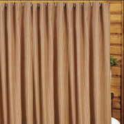 Barn Red Nutmeg York Ticking Shower Curtain SC880017