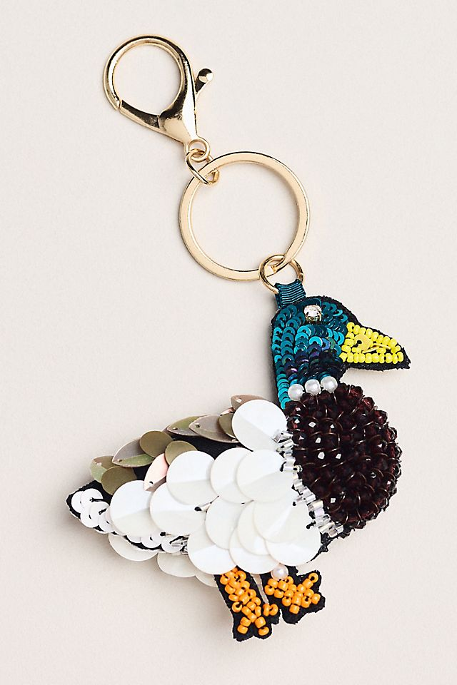 Beaded Duck Bag Charm
