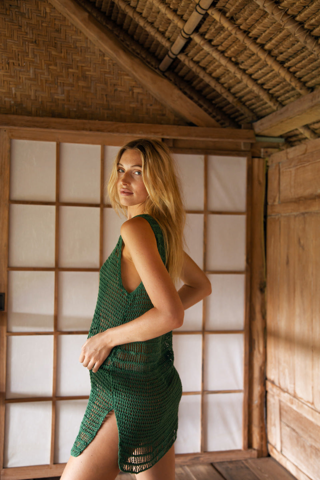 SUMMER RAIN DRESS - GREEN