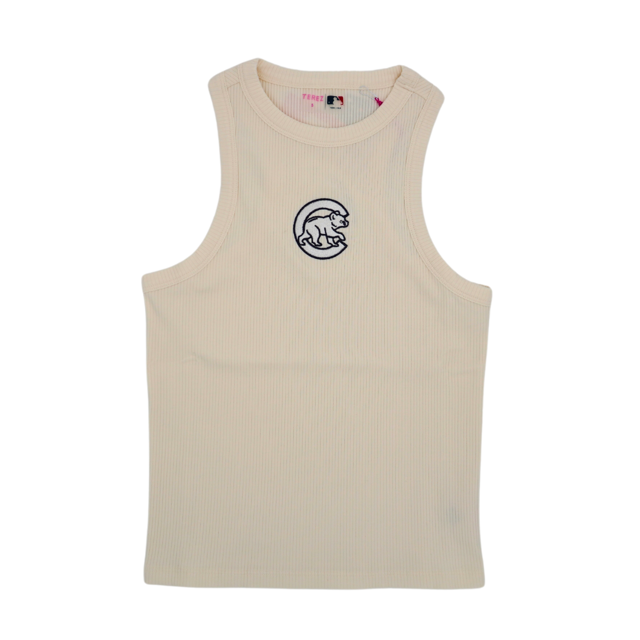CHICAGO CUBS TEREZ WOMEN'S WALKING BEAR NATURAL TANK TOP