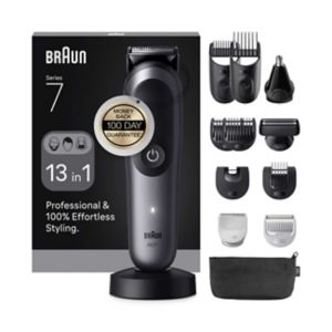Braun All-in-One Series 7, 13in1 Grooming Kit, ProBlade, AutoSense, AIO7560, Grey