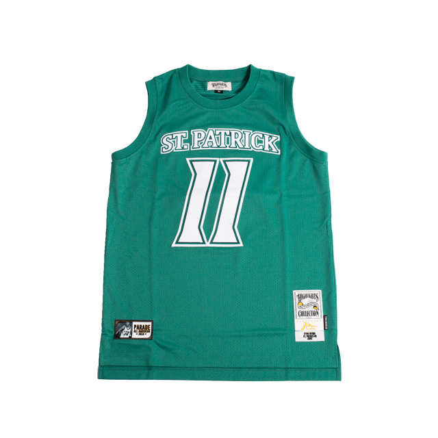 ST PATRICK KYRIE IRVING AUTHENTIC BASKETBALL JERSEY (GREEN)