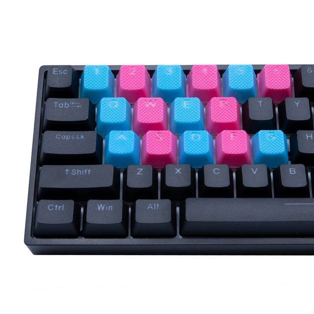 Cotton Candy Rubberized Keycaps