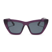 windsor - amethyst purple + grey polarized sunglasses