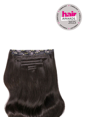 Brown Black - Invisible 20" Deluxe Clip In Remy Human Hair Extensions 200g