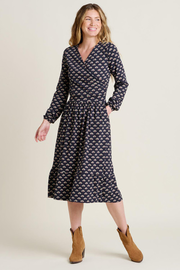 Annie Faux Wrap Cotton Dress--BRB-0011602AW24