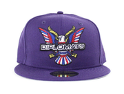 DIPSET x NEW ERA Diplomats 59Fifty New Era Fitted Hat (Purple Gray Under Brim)