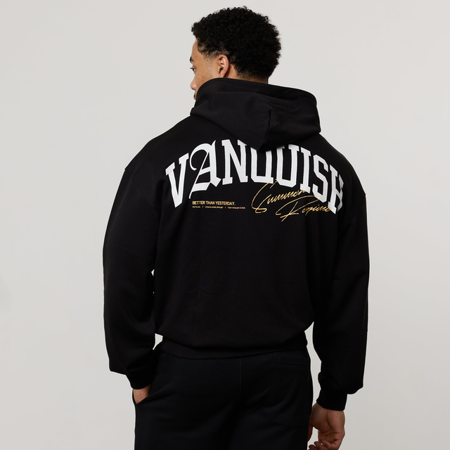 REGIME BLACK OVERSIZED HOODIE