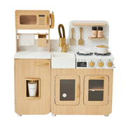 TEAMSON KIDS - LITTLE CHEF CYPRUS MEDIUM PLAY KITCHEN, LIGHT OAK/WHITE