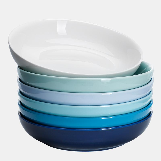 Blue Assorted Porcelain Pasta Bowls