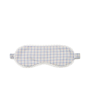 The Sleep Mask: French Poplin Blue Check