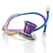 ProCardial® Titanium Cardiology Stethoscope - Rainbow Leopard/Kaleidoscope