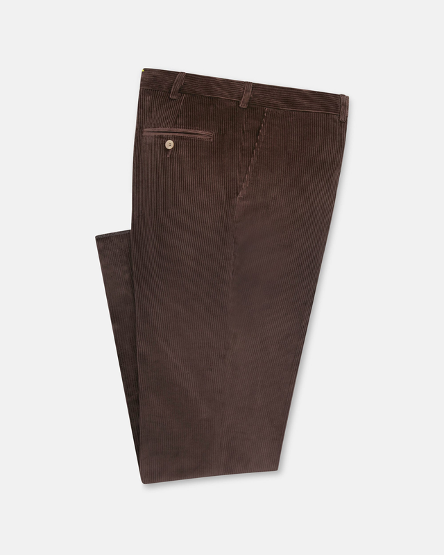 Made-in-USA Chestnut Wide Wale British Corduroy Pant