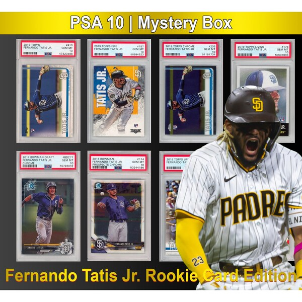 PSA 10 Rookie Graded Card Mystery Box - Fernando Tatis Jr