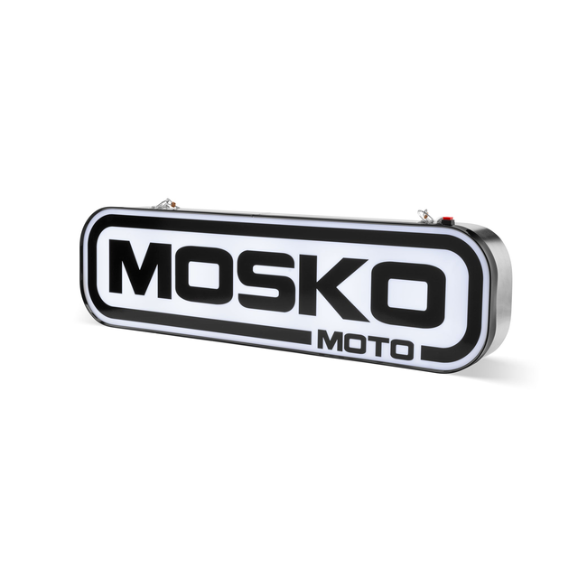 Mosko Moto Illuminated Shop Sign