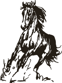 Running Horse Zippo | Silver