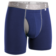 Swing Shift 6" Boxer Brief - Navy/Grey