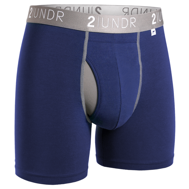 Swing Shift 6" Boxer Brief - Navy/Grey