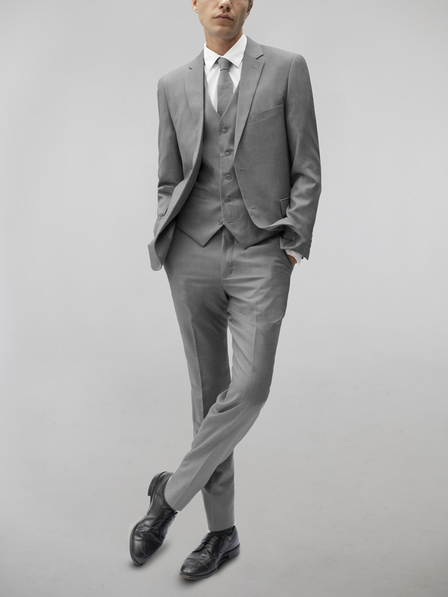 Medium Grey Three Piece Suit