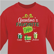 Personalized Favorite Gifts Sweatshirt