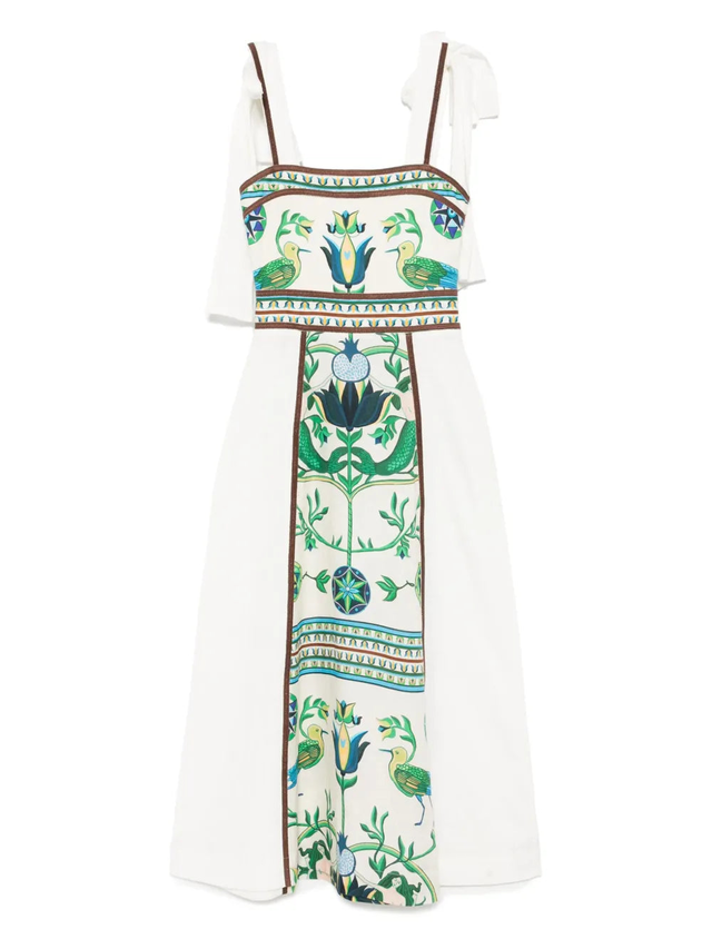 Ornella Dress in Off White Multi