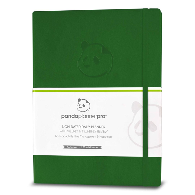 6 Month Panda Pro Planners – Large Daily Planner in 3 Sections